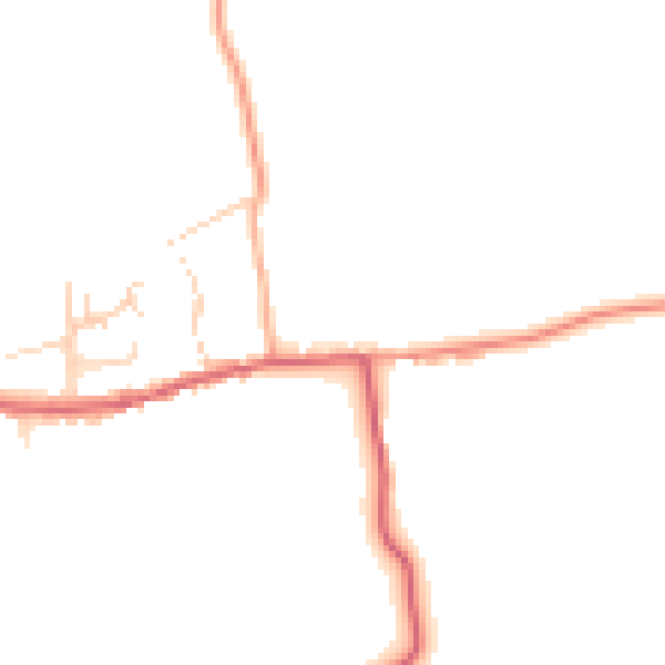 Daytime road noise heatmap for SG4 8RH