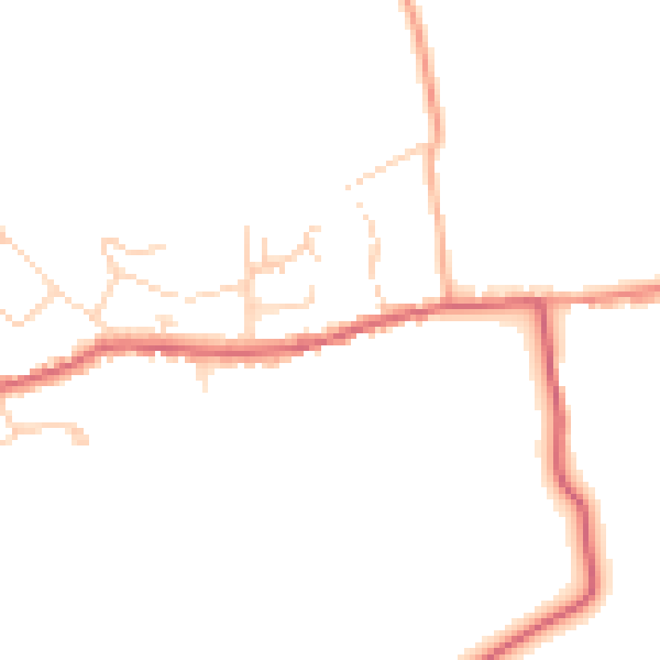Daytime road noise heatmap for SG4 8RT