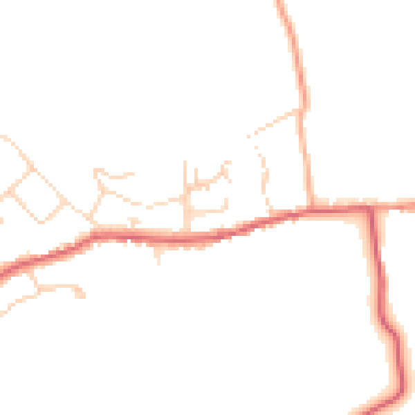 Daytime road noise heatmap for SG4 8SD