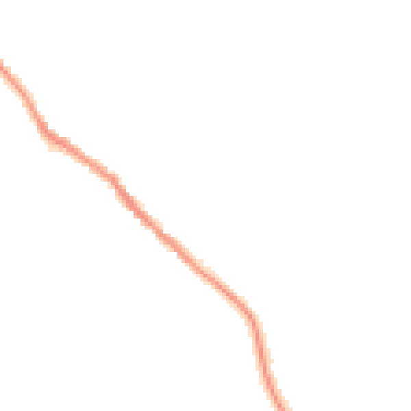 Night-time road noise heatmap for SG4 8SW