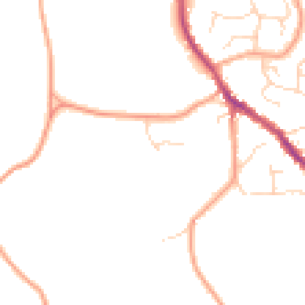 Daytime road noise heatmap for SG4 8YH