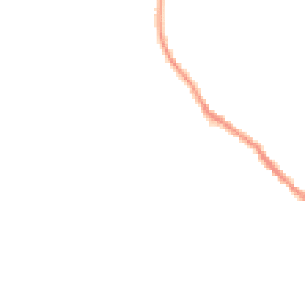 Night-time road noise heatmap for SG4 8YL
