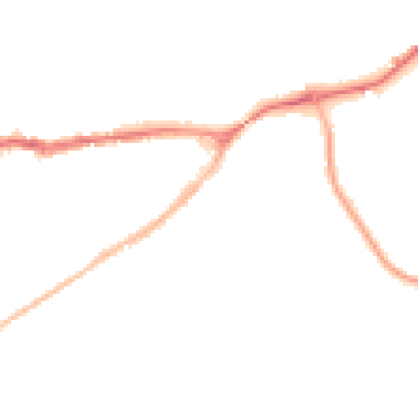 Night-time road noise heatmap for SG4 9FF