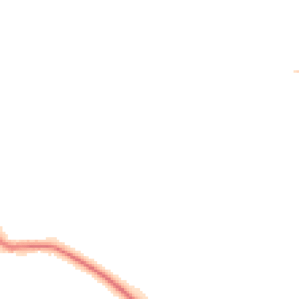 Night-time road noise heatmap for SG4 9NT