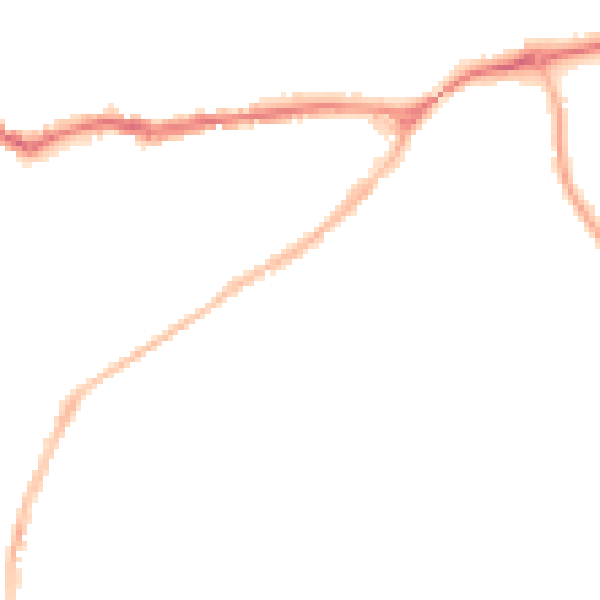 Night-time road noise heatmap for SG4 9RE
