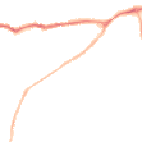 Night-time road noise heatmap for SG4 9RG