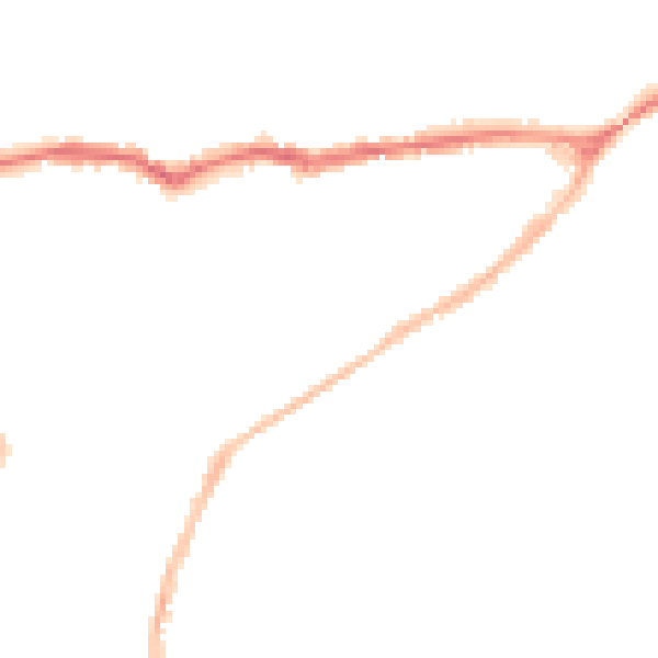 Night-time road noise heatmap for SG4 9SQ