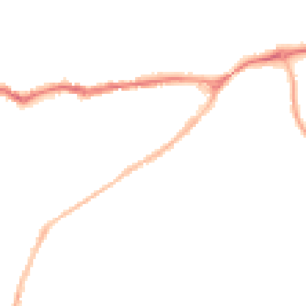 Night-time road noise heatmap for SG4 9SU