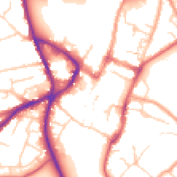 Daytime road noise heatmap for SG5 1BH
