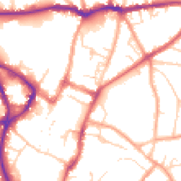 Daytime road noise heatmap for SG5 1BY
