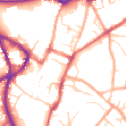 Daytime road noise heatmap for SG5 1DJ