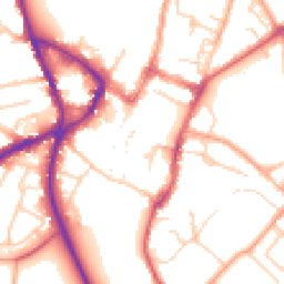 Daytime road noise heatmap for SG5 1DN
