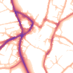 Daytime road noise heatmap for SG5 1DY
