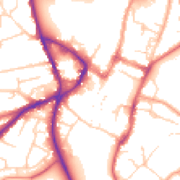 Daytime road noise heatmap for SG5 1EE