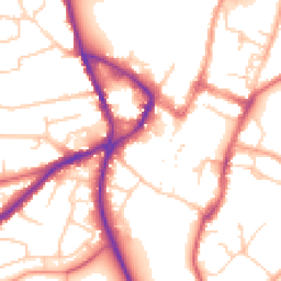 Daytime road noise heatmap for SG5 1EJ