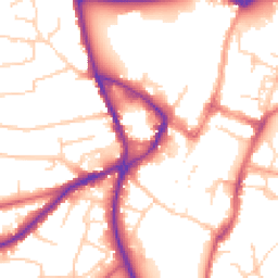 Daytime road noise heatmap for SG5 1EP
