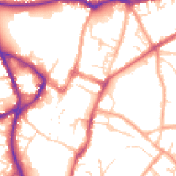 Daytime road noise heatmap for SG5 1EU