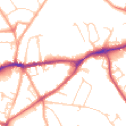 Daytime road noise heatmap for SG5 1EX