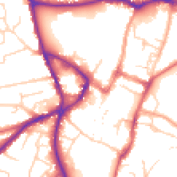 Daytime road noise heatmap for SG5 1EZ