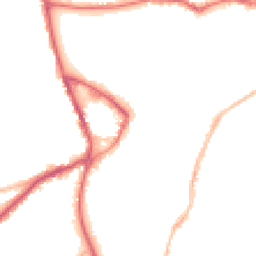 Night-time road noise heatmap for SG5 1EZ