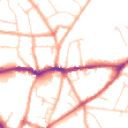 Daytime road noise heatmap for SG5 1GW