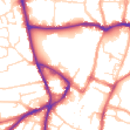 Daytime road noise heatmap for SG5 1HB