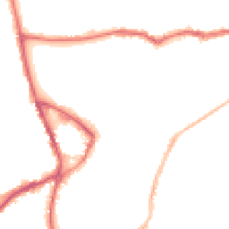 Night-time road noise heatmap for SG5 1JA