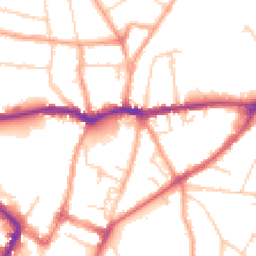 Daytime road noise heatmap for SG5 1PQ