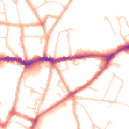 Daytime road noise heatmap for SG5 1QD