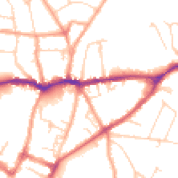 Daytime road noise heatmap for SG5 1QP