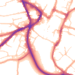 Daytime road noise heatmap for SG5 2AP