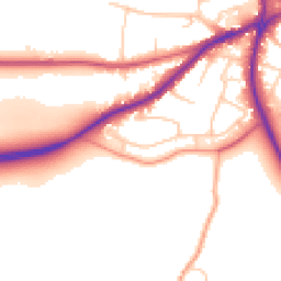 Daytime road noise heatmap for SG5 2BS
