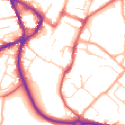 Daytime road noise heatmap for SG5 2DP