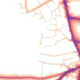 Daytime road noise heatmap for SG5 2EA