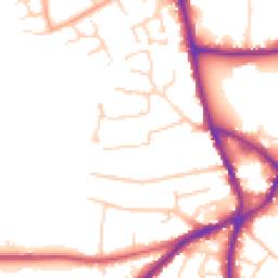 Daytime road noise heatmap for SG5 2JH