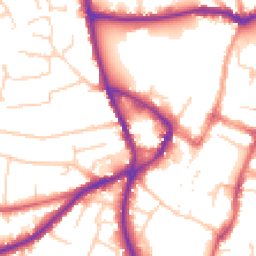 Daytime road noise heatmap for SG5 2JT