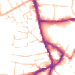 Daytime road noise heatmap for SG5 2LB