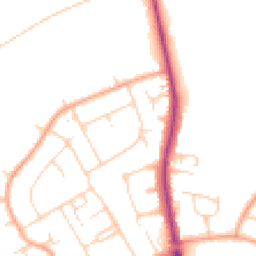 Daytime road noise heatmap for SG5 2TQ