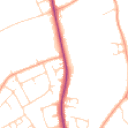 Daytime road noise heatmap for SG5 2TZ
