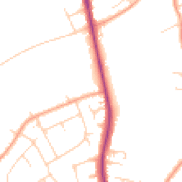 Daytime road noise heatmap for SG5 2UY