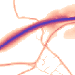 Daytime road noise heatmap for SG5 3AX