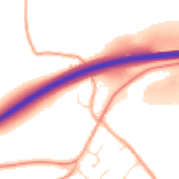 Daytime road noise heatmap for SG5 3AZ