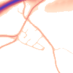 Daytime road noise heatmap for SG5 3BQ