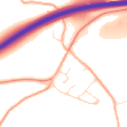 Daytime road noise heatmap for SG5 3DG
