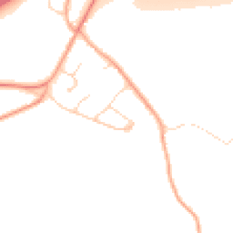 Daytime road noise heatmap for SG5 3EN