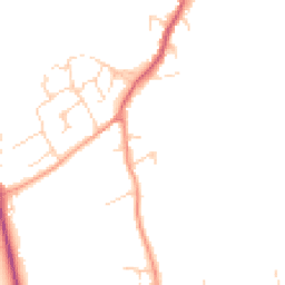 Daytime road noise heatmap for SG5 3FH