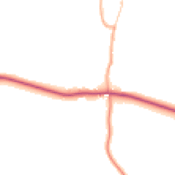 Daytime road noise heatmap for SG5 3JL