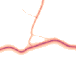 Daytime road noise heatmap for SG5 3JX