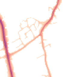 Daytime road noise heatmap for SG5 3UZ
