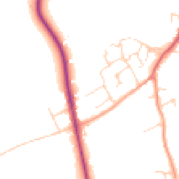 Daytime road noise heatmap for SG5 3XS